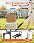 Folding Hand Truck 500 Lbs Platform Cart Dolly Trolley For Moving. Fixed Price $47.99.