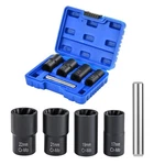 Twist Socket Set Lug Nut Remover Extractor Tool 5 Piece Metric Bolt And N.... Fixed Price $30.34.
