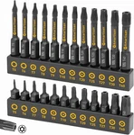Amartisan Torx Bit Set, 24-piece S2 Steel, 1" & 2.3" Long T5 - T40, Security. Fixed Price $17.53.