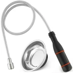 Lozagu Flexible Magnetic Pickup Tool With Parts Tray, 5lb Silver. Fixed Price $10.36.