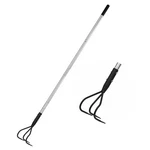 Yeelor 3-tine Long Handle Tiller, Garden Cultivator With 55"-15.5" Adjustable.... Fixed Price $33.74.
