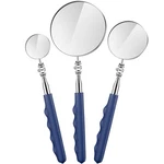 Copkim 3 Pieces Telescoping Inspection Mirror Stainless Steel Extendable Blue. Fixed Price $17.67.