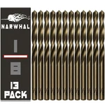 Narwhal 1/8 Inch Cobalt Drill Bits (13 Pack - Industrial Grade M35 In. Fixed Price $14.76.