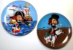 2 Red Skelton Bronco Freddie & Captain Armstrong's 1982 Collector Plates. Fixed Price $18.71.