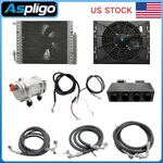 Aspligo 12v Electric Cool&heat Underdash Air Conditioner Auto Ac Compressor Set. Fixed Price $474.05.