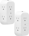 Ge 6-outlet Extender, 2 Pack, Grounded Wall Tap, Reset Button, Circuit Breaker,. Fixed Price $25.17.