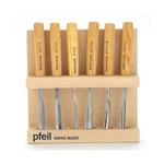 Pfeil "swiss Made" Intermediate Size Carving Tools Set Of 6. Fixed Price $296.11.