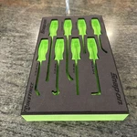 Snap-on 1 Pc Foam Organizers For Mini Pic And Spoon Set Fmmr03bg. Fixed Price $90.20.