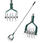Yeelor Garden Cultivator Adjustable Stainless Steel 57x5.8 Inches, Green. Fixed Price $59.72.