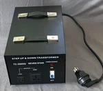 Seven Star Tc-5000g Step Up & Down Transformer 110 - 240v (5000w). Fixed Price $135.00.
