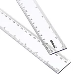 Eboot 2 Pack Plastic Ruler Straight Measuring Tool For Student .... Fixed Price $10.18.