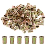 Glarks 100pcs 5/16"-18unc Zinc Plated Carbon Steel Rivet Nut Flat Head. Fixed Price $14.49.