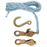 Klein Tools 25 Foot Block And Tackle With Snubbing Hooks Gold Blue 750 Lb Load. Fixed Price $164.90.