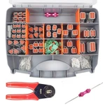 Deutsch Connector Kit With Crimper, 2 3 4 6 8 12 Pin Kit, C.... Fixed Price $166.99.