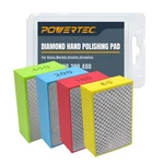 Powertec Diamond Hand Polishing Pads Assorted 60/100/ 3.5 X 2.5 1.2 Inches. Fixed Price $30.99.