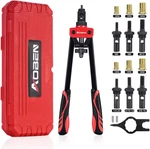 Kit De Pistola Tuercas Remaches Herramienta Ajuste Rosca Profesional Rivnut 14". Fixed Price $54.94.