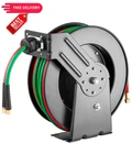 Vevor Retractable Welding Hose Reel, 1/4-inch X 50ft Twin Oxygen T Grade. Fixed Price $231.99.