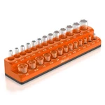 Olsa Tools Magnetic Socket Organizer 1/4-inch Drive Sae Orange Holds 26.... Fixed Price $22.04.