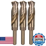 Uxcell 3pcs 15/16" M35 Cobalt Twist Drill Bits, High-speed Steel Jobber Bi. Fixed Price $61.03.