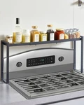 Vevor Over The Stove Spice Shelf Rack Kitchen Organizer 32.7x14.4 In Steel. Fixed Price $26.99.
