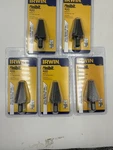 5x Irwin 10220 #20 Unibit Step Drill Bit, 9/16" - 1", Speed Point Hss Usa New. Fixed Price $69.99.