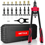 Wetols Rivet Nut Tool Kit, 14-inch 14" With 7 Mandrels, Red. Fixed Price $82.79.