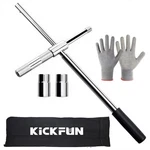 Kickfun Universal Lug Wrench (17mm, 19mm, 21mm & 23mm) Wheel 25'', Silver. Fixed Price $32.99.
