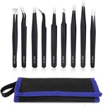 9pcs Precision Tweezers Set, Upgraded Anti-static Stainless Steel Of. Fixed Price $22.20.