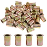 Glarks 50pcs 1/2"-13unc Zinc Plated Carbon Steel Rivet Nut 1/2"-13unc, Yellow. Fixed Price $23.22.