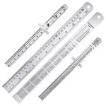 Toodoo 4 Pcs Stainless Steel Ruler 6, 12 Inch Metal Rulers Set With And .... Fixed Price $15.22.