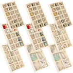 Mekueeex Jewelry Organizer Trays Set Of 9, Velvet Lined Stackable Beige. Fixed Price $30.29.