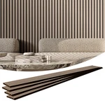 Vevor Wood Slat Acoustic Panels 7.9 X 94.5 In For Modern Wall Decor Silver. Fixed Price $99.99.