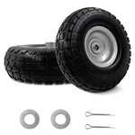 Oebyzwsl 10-inch 4.10/3.50-4 Tire And Wheel Flat Free, Heavy Duty Solid Repla.... Fixed Price $37.01.