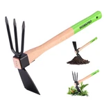 Workpro Hoe And Cultivator Garden Rake With 14" Wooden Handle, Sharp Green. Fixed Price $28.01.