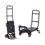 Aluminum Hand Truck, 2 In 1, 300 Lbs Load Capacity, Heavy Duty Industrial Conver. Fixed Price $123.96.