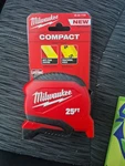 Milwaukee 48-22-1725 25' Compact Impact Resistant Tape Measure W/ Belt Clip. Fixed Price $19.99.