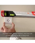 Kapro 313 Measure Mate 24 Inch White Ruler With Level Sliding Markers And Guide. Fixed Price $27.99.