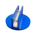 Universal Magnetic Jack Pad, 0.37" Slotted Aluminum Grooved 2.99 Inch, Blue. Fixed Price $12.80.