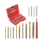 15 Pieces Screw Extractor Kit, 37# Cr-mo & 6542 Hss Steel Cobal... Fast Usa Ship. Fixed Price $27.48.