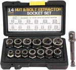 14 Pcs Nut & Bolt Extractor Kit 1/4 -3/8 Removal Tool Set Socket Remover Hex. Fixed Price $17.95.