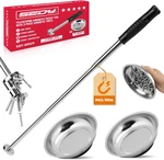 3 Pack Telescoping Magnetic Pickup Tool With Parts Tray, Magnet Stick Extendable. Fixed Price $23.40.