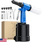 Autoutlet Pneumatic Rivet Gun 3/32 1/8 5/32 3/16 1/4 1780kgf Pulling Pressure. Fixed Price $106.38.