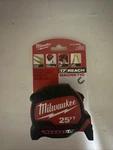 Milwaukee 48-22-0225m 25' Wide Blade Magnetic Tape Measure. Fixed Price $25.00.