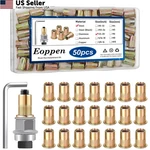 Eoppen 50pcs 1/4-20 Rivet Nuts With Hand Tool, Brown. Fixed Price $15.66.