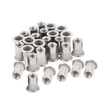 40pcs 8-32 Rivet Nuts Stainless Steel Threaded Insert Rivnuts Nutsert. Fixed Price $14.98.