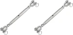 Uxcell 2pcs M6(1/4") Closed Body Jaw And Turnbuckles Wire Rope Tension, Stai. Fixed Price $19.24.