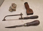 Cooper Tool Lot Hoop Driver Stanley 59 Jig Hand Saw & Scraper Collectible Tools. Fixed Price $44.99.