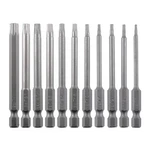 Vesttio Security Torx Bit Set 11pcs 1/4 Inch Hex Shank 3 T6-t40/3 Inch, Grey. Fixed Price $18.09.