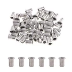Glarks 50pcs 304 Stainless Steel M3 Flat Head Threaded Rivetnut M3, Silver. Fixed Price $13.35.