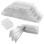 Romeda 100 Pcs Utility Knife Blade, Sk5 High Carbon Steel Box Cutter Blades Refi. Fixed Price $9.16.